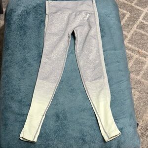Gymshark Gray and mint green Leggings